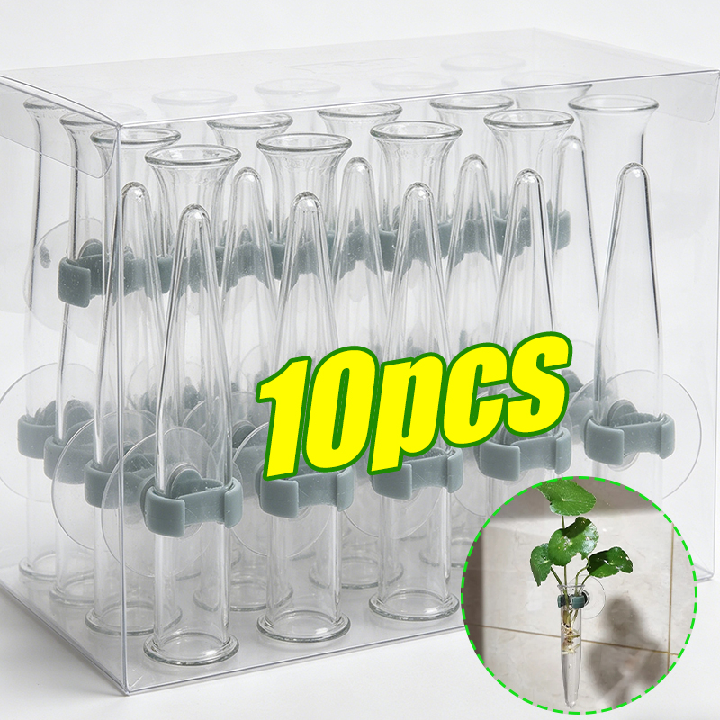 Nutrition & Fitness Hub - 11cm Bloemstukken Waterbuizen Plastic Voedingscontainers Zuignap