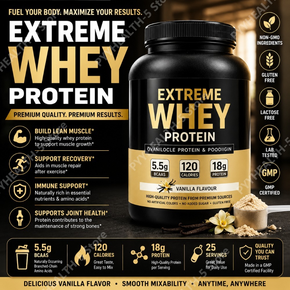 Fitness Nutrition Whey Protein - Vanilla Whey Proteïnepoeder 2.2lb 18g Proteïne