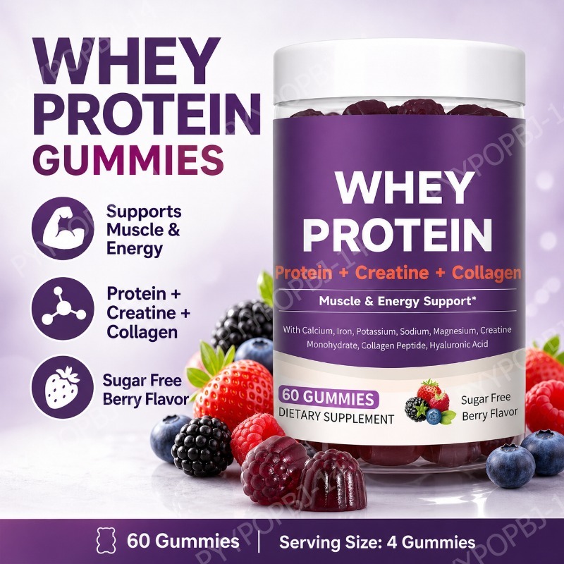 Eiwit Gummies met Wei Creatine - Fitness Nutrition Whey Protein recensie en prijs
