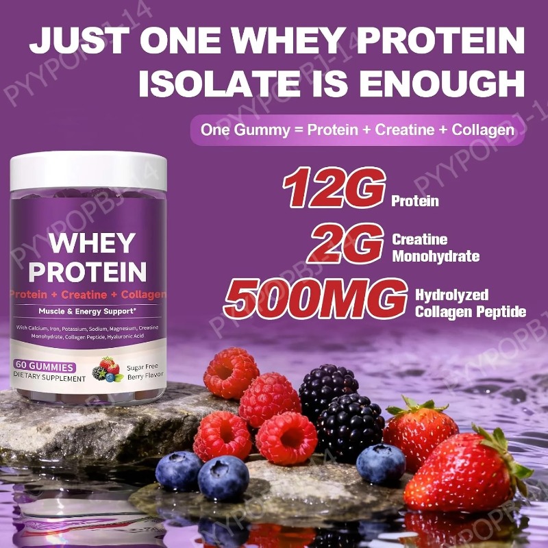 Eiwit Gummies met Wei Creatine - Fitness Nutrition Whey Protein recensie en prijs