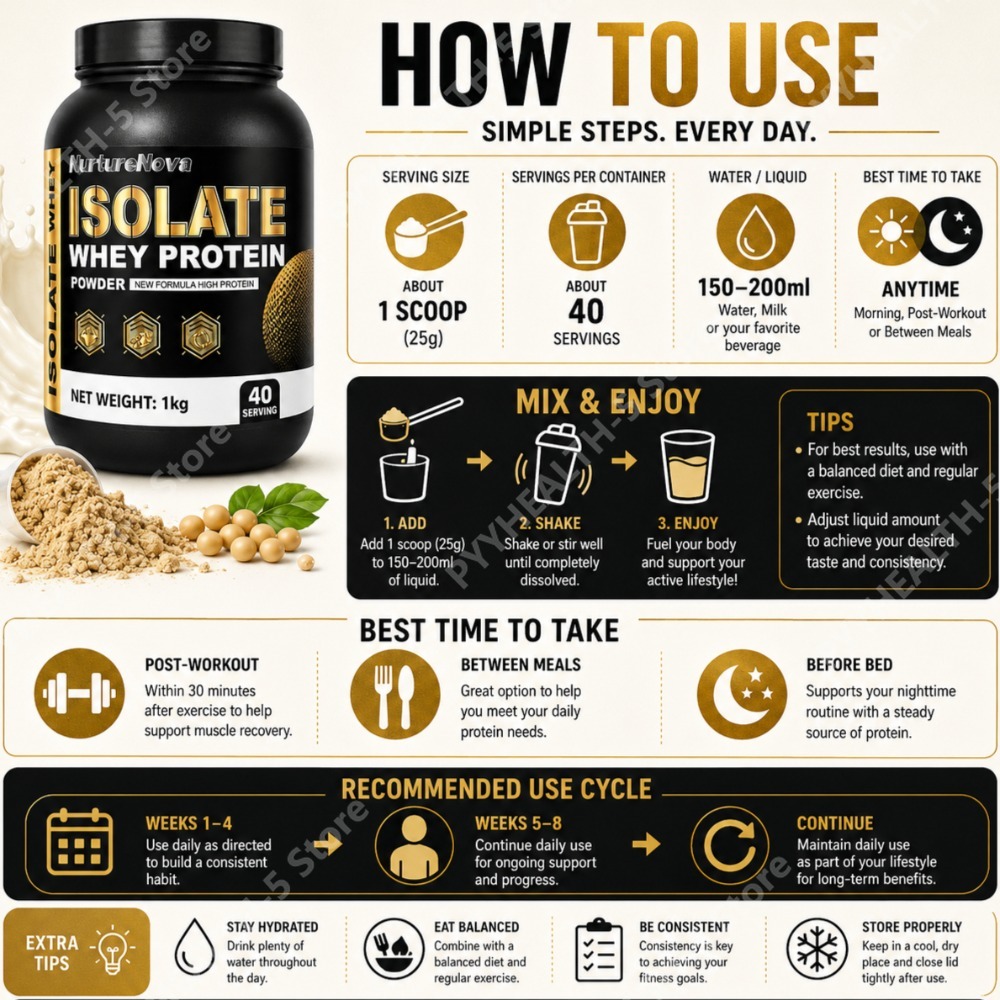 Isolatiewhey-eiwitpoeder 1kg H - Fitness Nutrition Whey Protein recensie en prijs